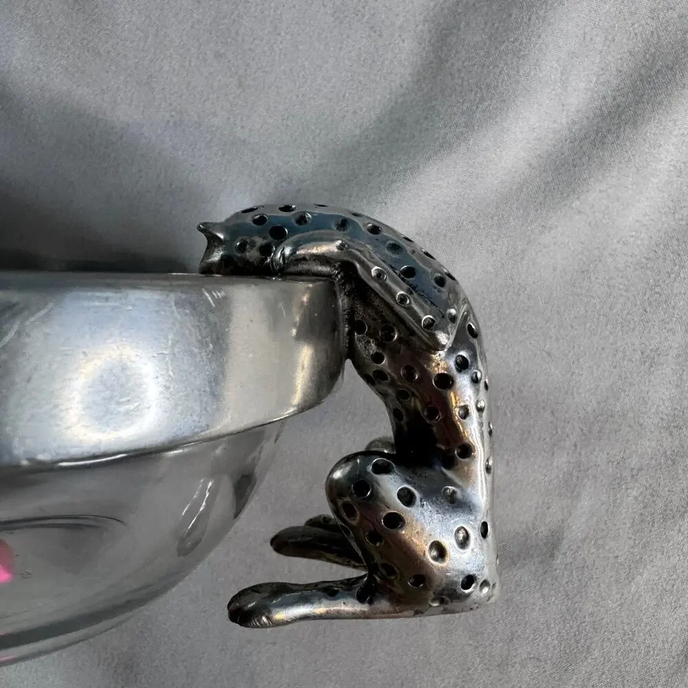 Diana Carmichael African Collection Cheetah Drinking Bowls South Africa Pewter